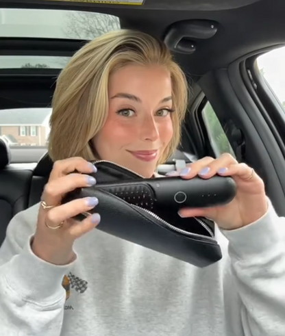 Étui de voyage en cuir premium pour brosse Luvéra