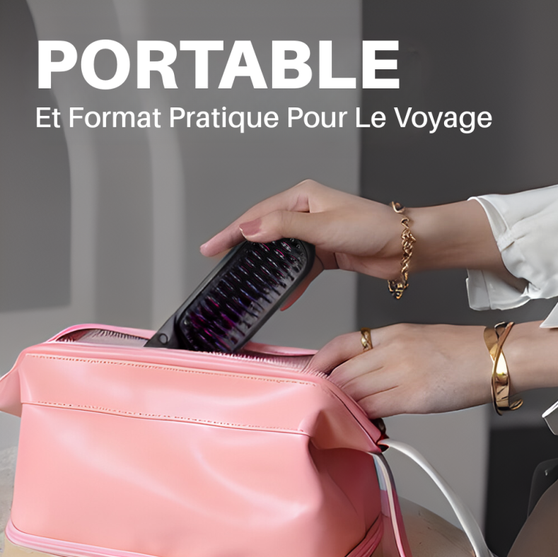 Brosse Portable Luvéra – Lissez, Frisez, Séchez
